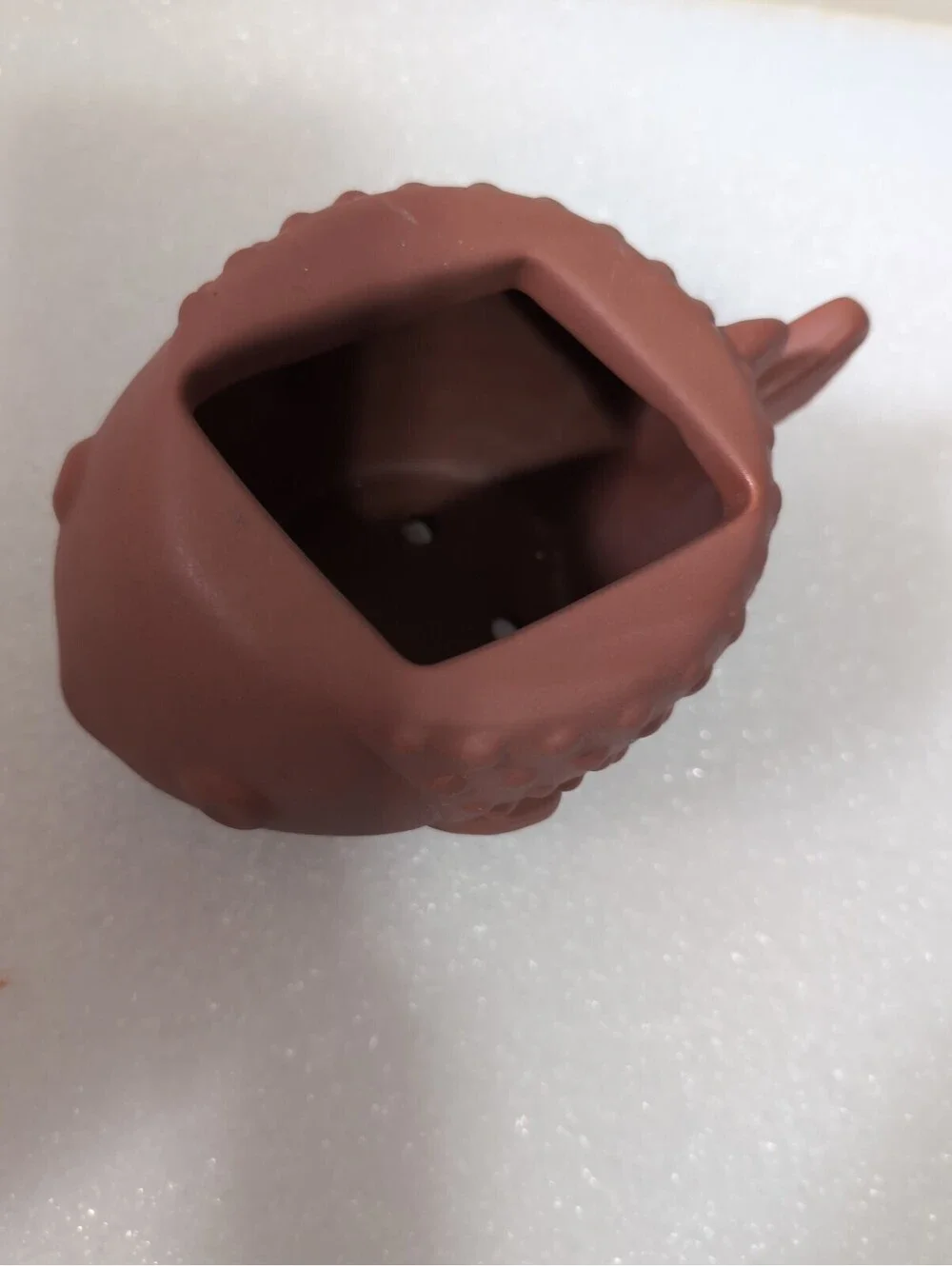 Bath & Body Works Puffer Blow Fish Terra Cotta Hand Soap Holder Flower Pot